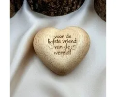 Houten hart voor de allerliefste vriend