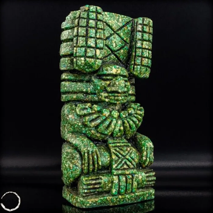 Malachiet mozaïek beeldje