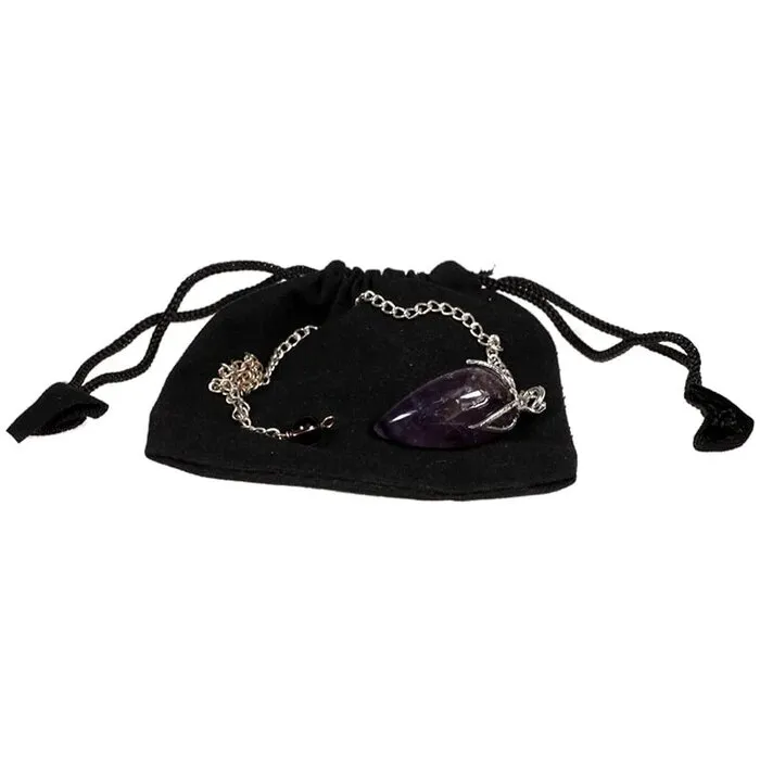 Lotus pendel amethist punt
