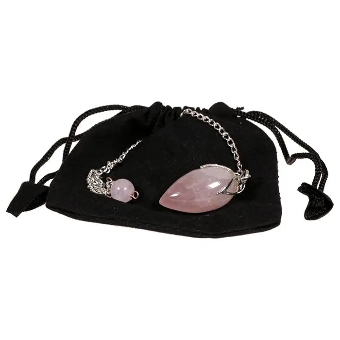 Lotus pendel rozenkwarts punt