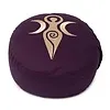 Meditatiekussen donkerpaars goddess biokatoen
