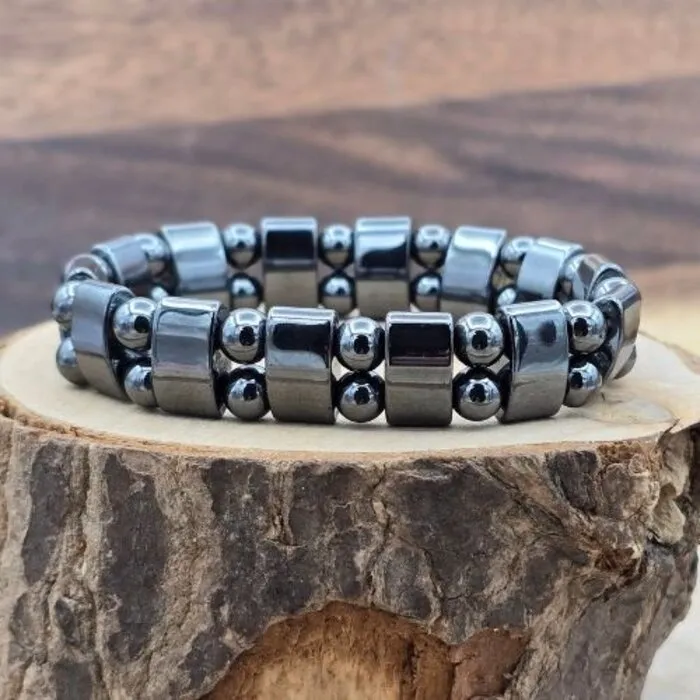 Hematiet Armband Elastisch 18 cm – Bescherming & Aarding
