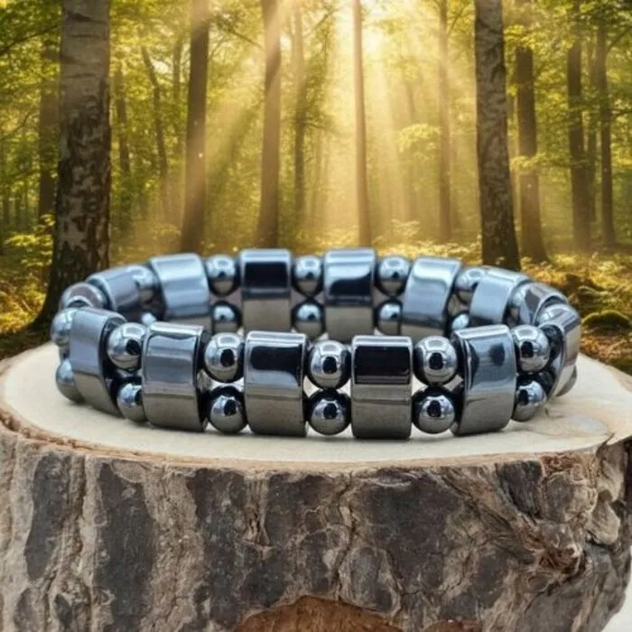 Hematiet Armband Elastisch 18 cm – Bescherming & Aarding