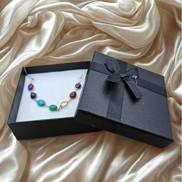 925 Sterling Zilveren Chakra Armband met Edelstenen