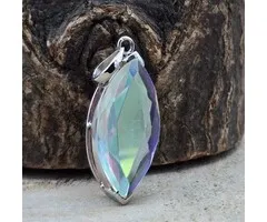 925 Sterling Zilveren Mystieke Topaas Hanger