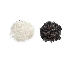 Oplaad- en ontlaadset met fijne steentjes