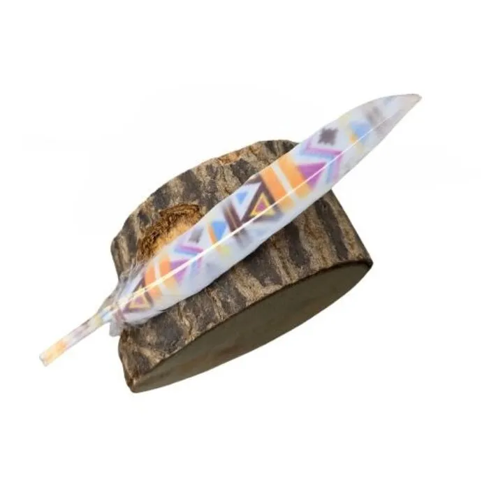 Gekleurd mini smudge veertje