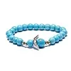 Armband Turquoise met engel 8 mm