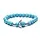 Armband Turquoise met engel 8 mm