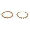 Armband zonnesteen & hematiet set van 2