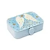 Sieraden / tarotdoos fluweel blauw met engelenvleugels