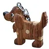 Sleutelhanger hond hout