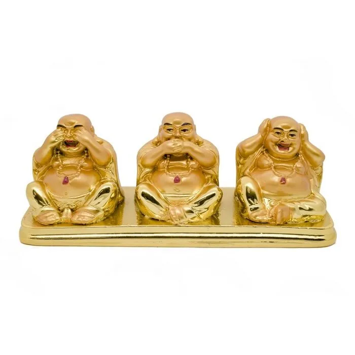 Gouden boeddha - horen zien zwijgen