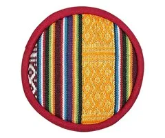 Klankschaalkussen plat Tribal design