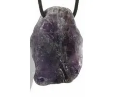 Hanger met ruwe edelsteen Amethist