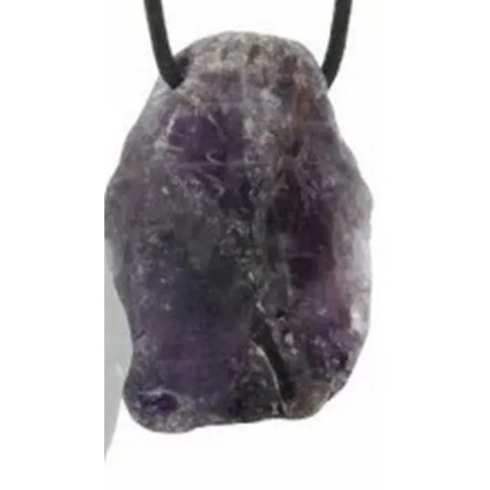 Hanger met ruwe edelsteen Amethist