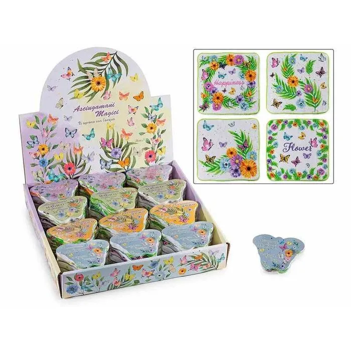 Magic Handdoek Vlinder met bloemen – Magisch Cadeau