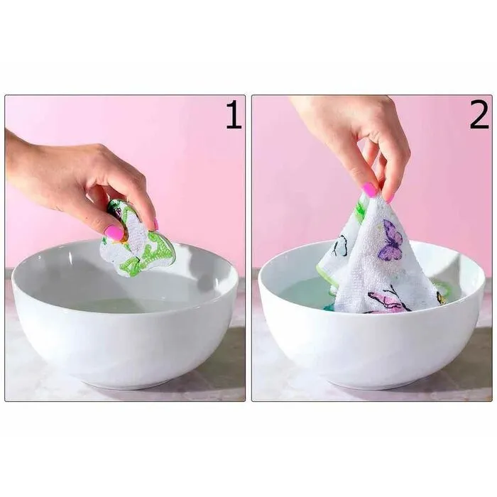 Magic Handdoek Vlinder met bloemen – Magisch Cadeau