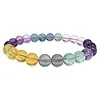 Armband met veelkleurige fluorietkralen van 8 mm AAA-kwaliteit