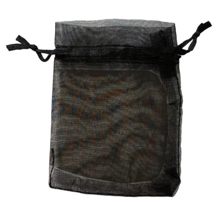 Zwart Organza Zakje 7x9 cm | Cadeau & Sieraden Zakje