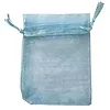 Organza zakje licht blauw 7x9 cm
