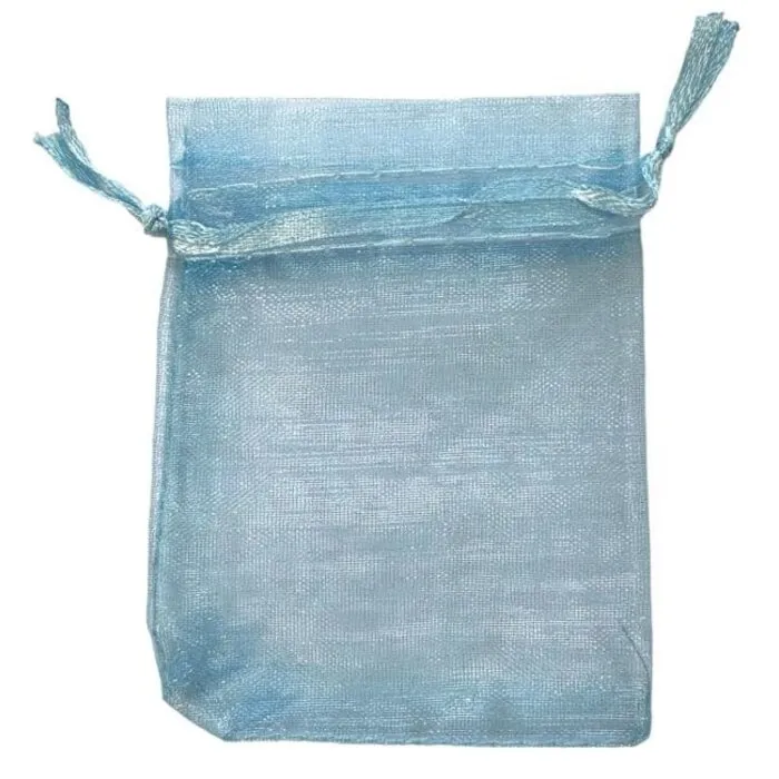 Lichtblauw Organza Zakje 7x9 cm | Cadeau & Sieraden Zakje