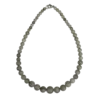 Labradoriet ketting met druppelvormige kralen 4-12 mm - 50 cm