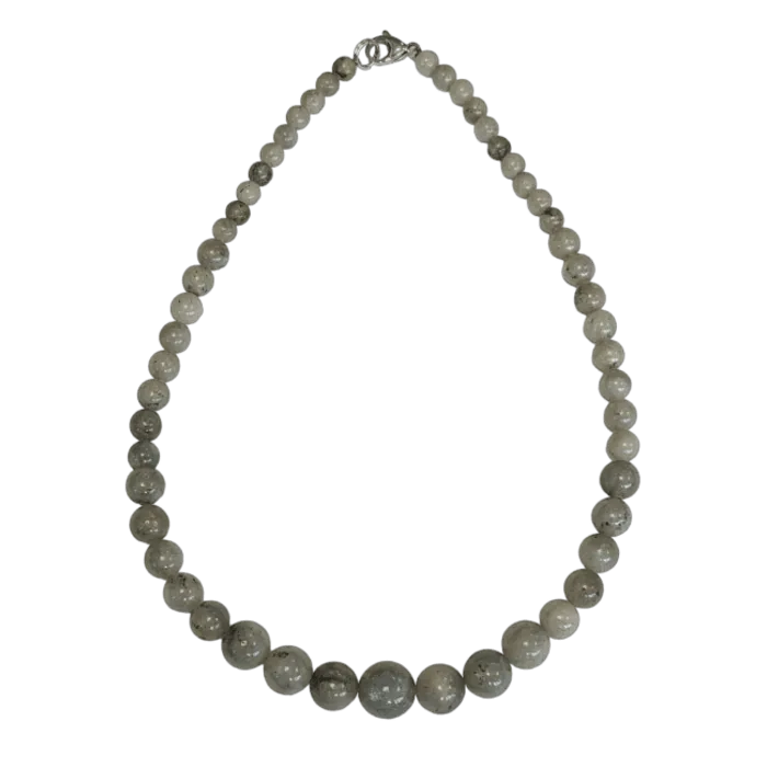 Labradoriet Ketting Druppelvorm | Edelsteen Ketting 50 cm