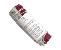Smudge stick witte salie met dragons blood 30 gram