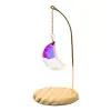 Suncatcher op houten voet maan