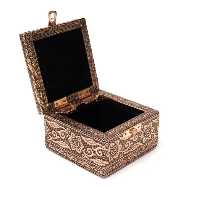 Sieradendoos Levensboom Koperkleur | Decoratief Opbergdoosje