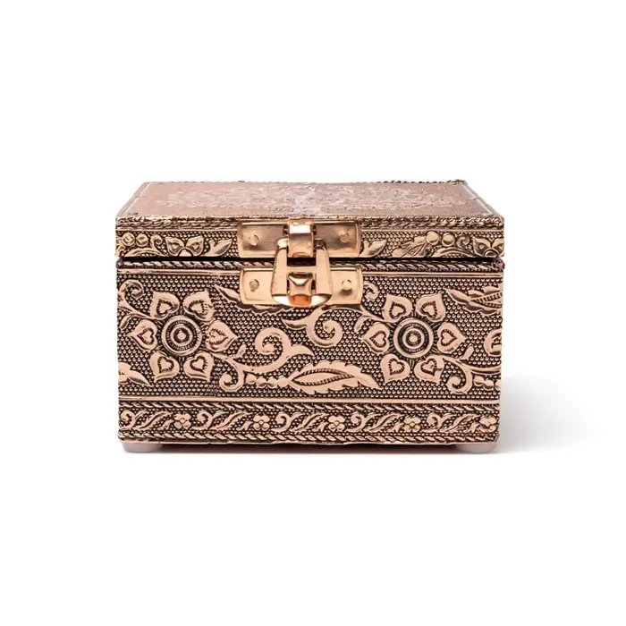 Sieradendoos Levensboom Koperkleur | Decoratief Opbergdoosje