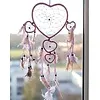 Dromenvanger hart 17 cm kleur paars