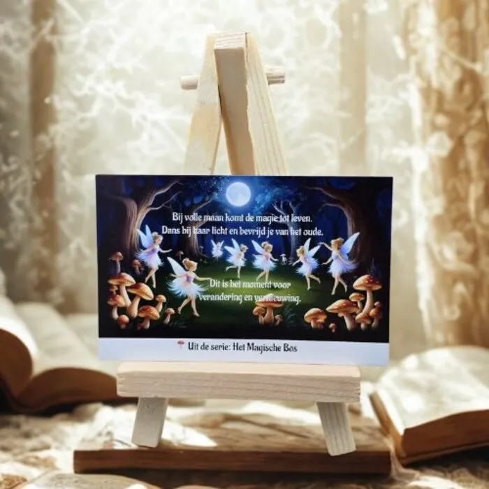 Houten Schildersezeltje Mini | Display Standaard 12,5 cm