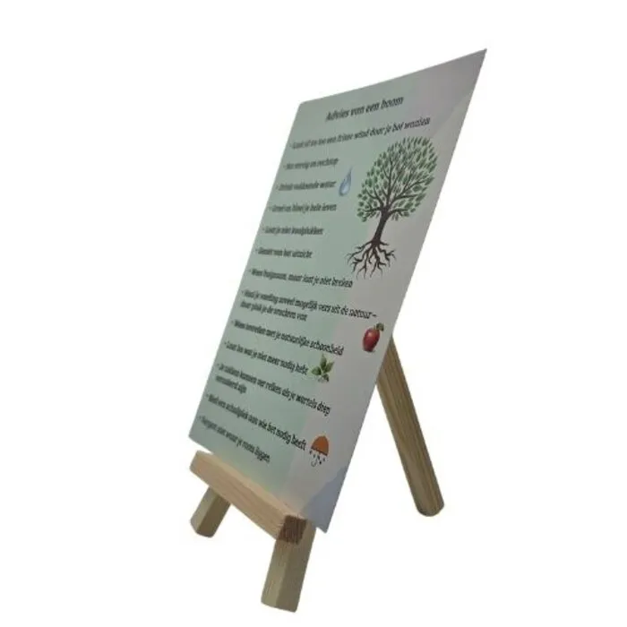 Houten Schildersezeltje Mini | Display Standaard 12,5 cm