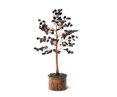 Edelsteenboom Zwarte Toermalijn 18cm