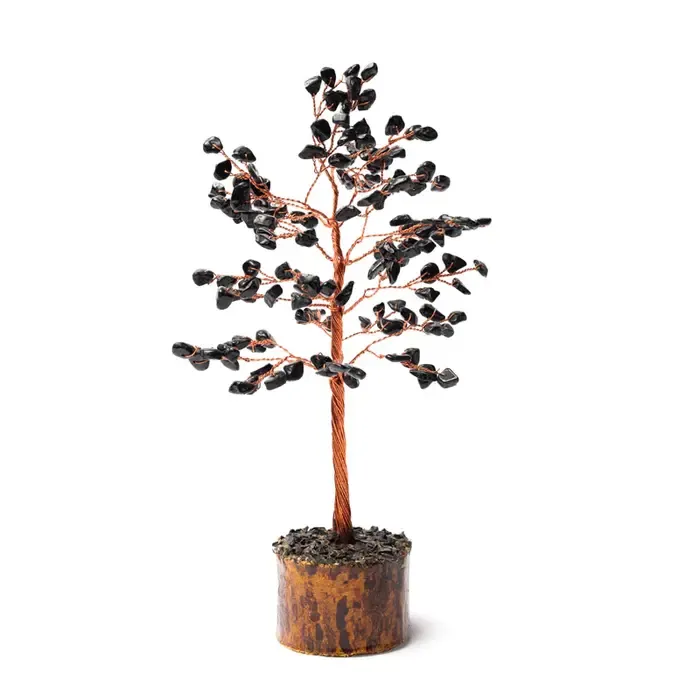 Edelsteenboom Zwarte Toermalijn 18 cm | Edelsteen Decoratie