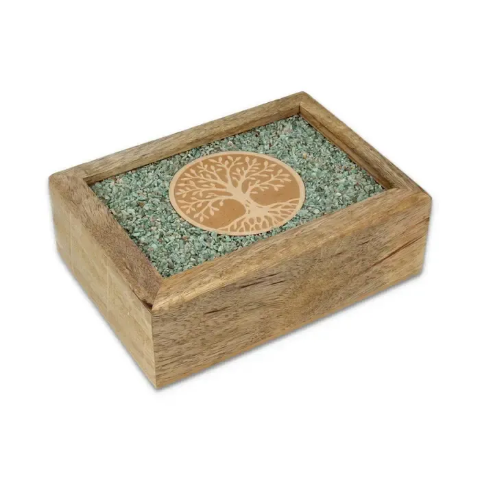 Tarot Sieradendoos Tree of Life Amazoniet | Mangohout