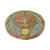 Wierookkegelhouder Tree of life amazoniet mangohout