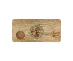Kaarthouder Tree of life amazoniet mangohout