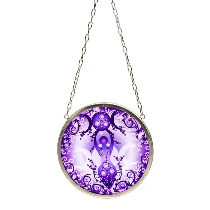 Raamdecoratie Glas Godin Rond | Spirituele Raamhanger