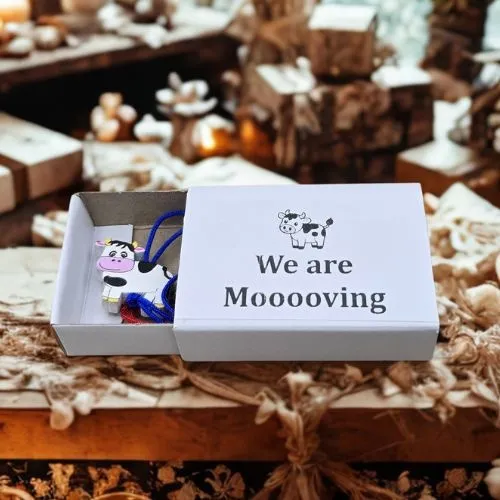 “We Are Mooooving” Wensdoosje