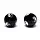 Meridiaankogels Yin Yang zwart 3,5 cm