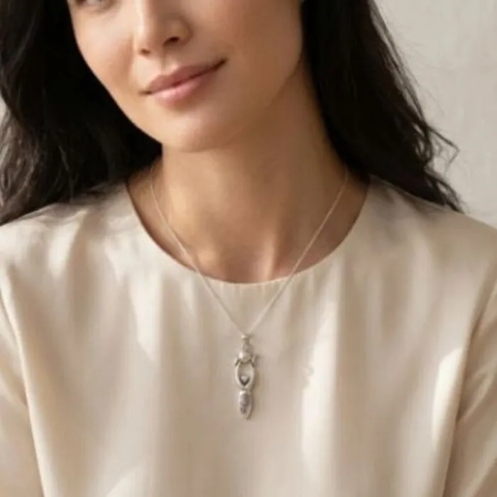 Zilver hanger Gaia