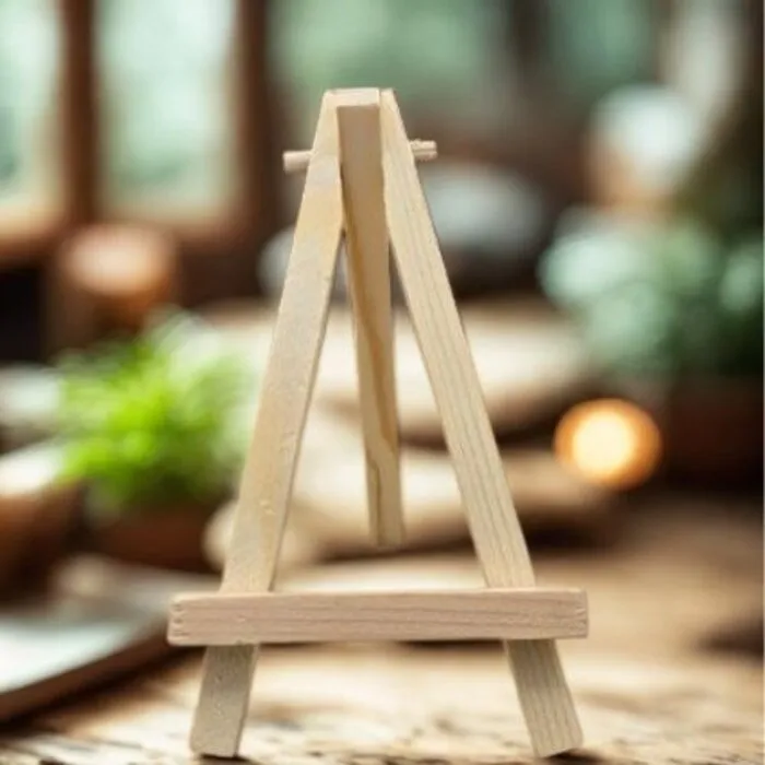 Houten Schildersezeltje Mini | Display Standaard 12,5 cm