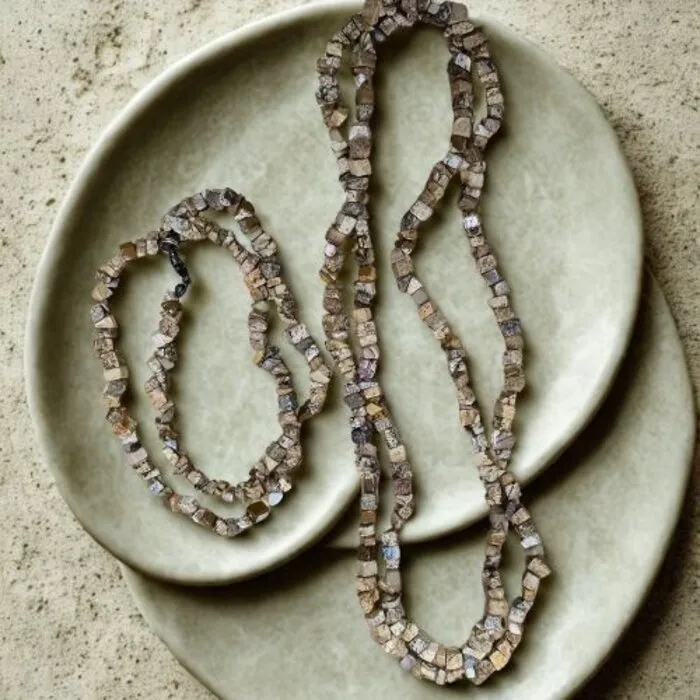 Picture Jaspis Ketting Set – Splitkettingen 45 cm & 90 cm van Natuurlijke Edelsteen