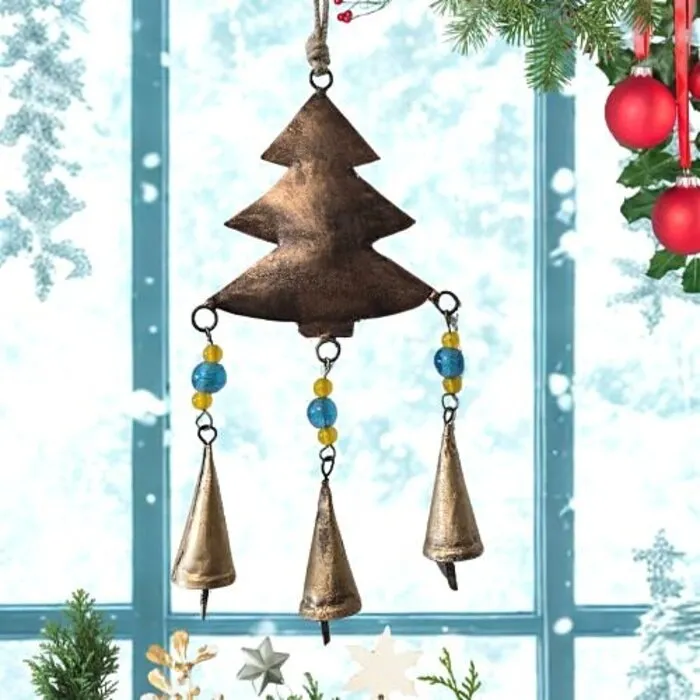 Windgong Dennenboom | Handgemaakt Fairtrade Decoratie
