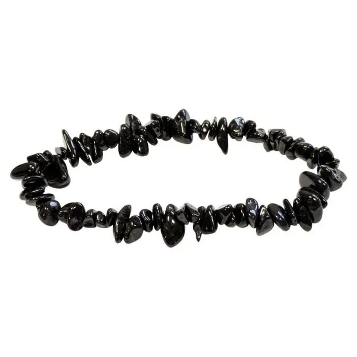 Splitarmband Zwarte Toermalijn Elastisch | Edelsteen Armband