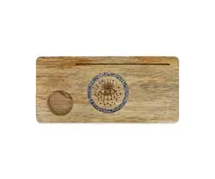 Kaarthouder Spiritueel oog sodaliet mangohout