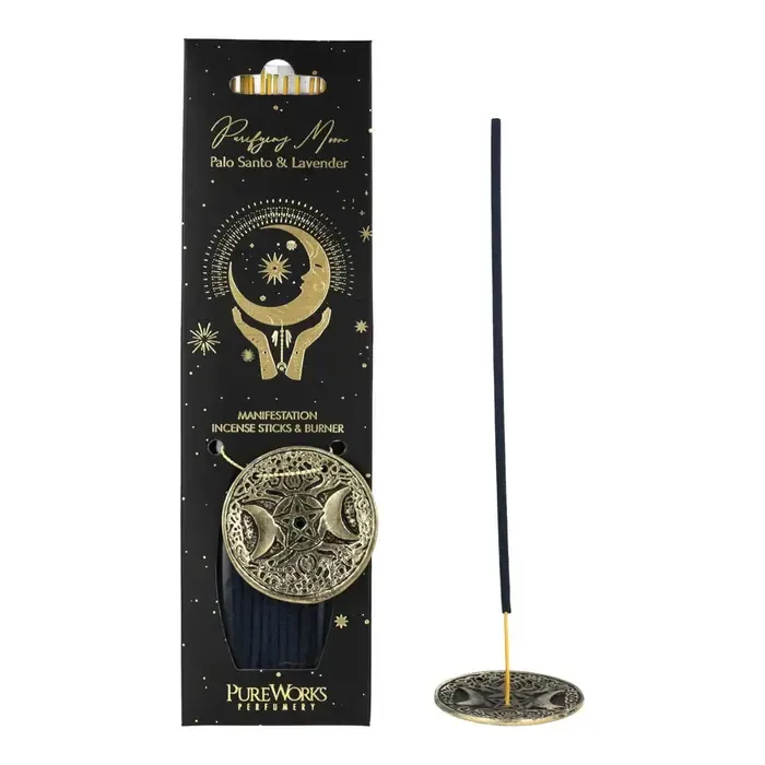 Wierook Purifying Moon met Wierookhouder | Palo Santo & Lavendel